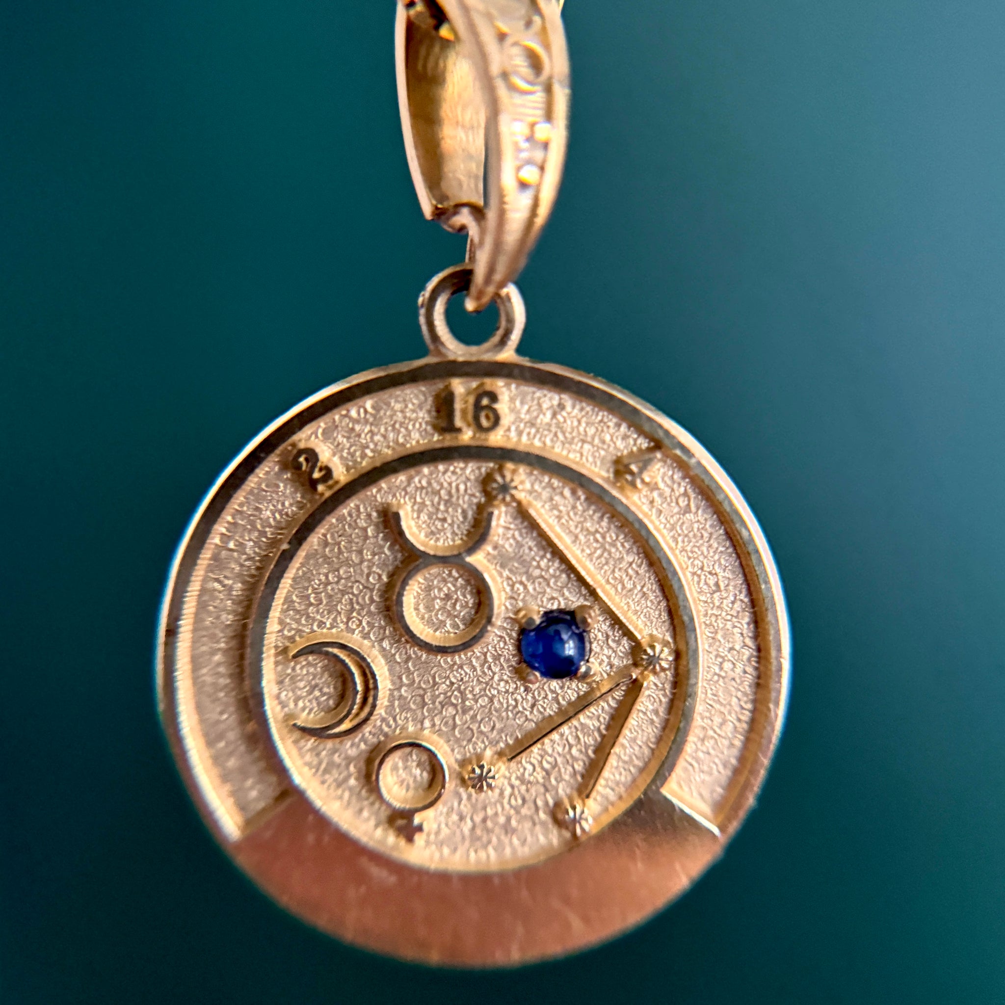 14kt Gold Taurus Talisman Pendant
