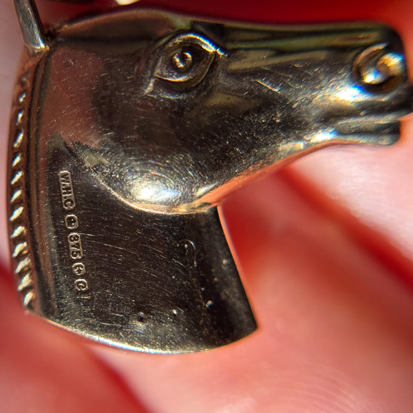 1970s 9ct Gold Horse Pendant