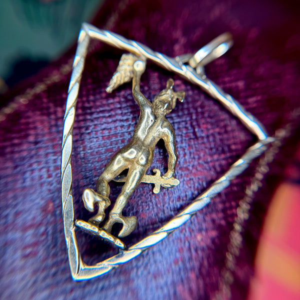 RARE 14kt Gold Perseus Pendant