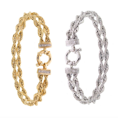 RARE Estate Find 14kt Gold Bracelets (Choose Your Color Gold Below)