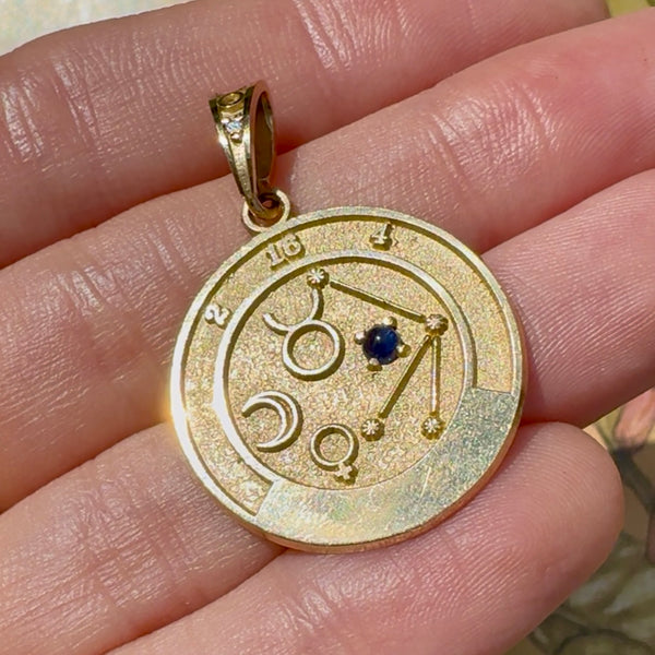 14kt Gold Taurus Talisman Pendant