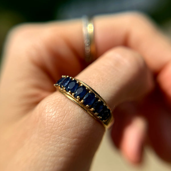 Vintage 10kt Gold Sapphire Ring