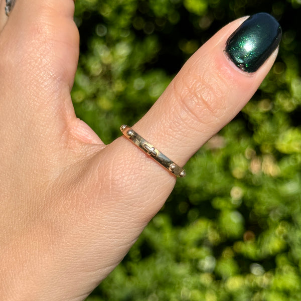 14kt Gold Rosary Band