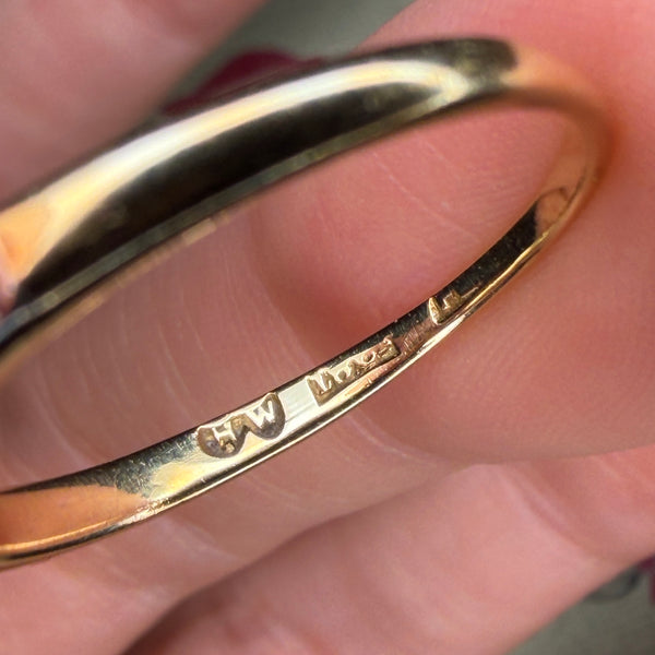 Antique 18ct Gold + Platinum Double Diamond Ring