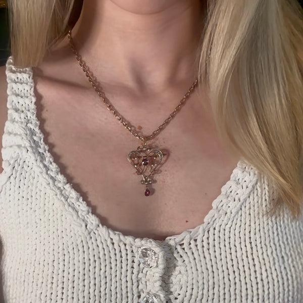 Authentic Art Nouveau 9ct Gold Brooch/Pendant