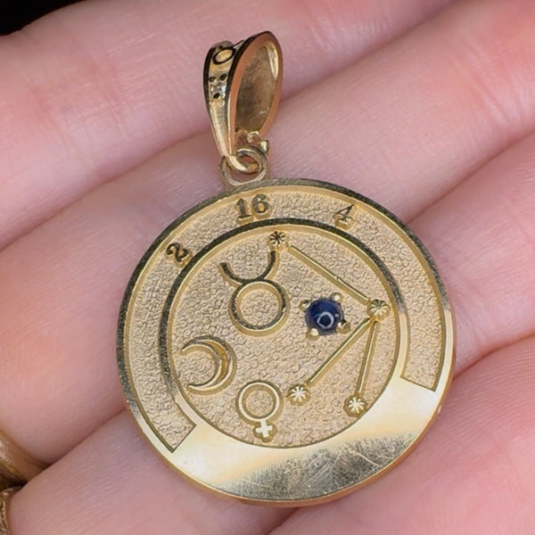 14kt Gold Taurus Talisman Pendant
