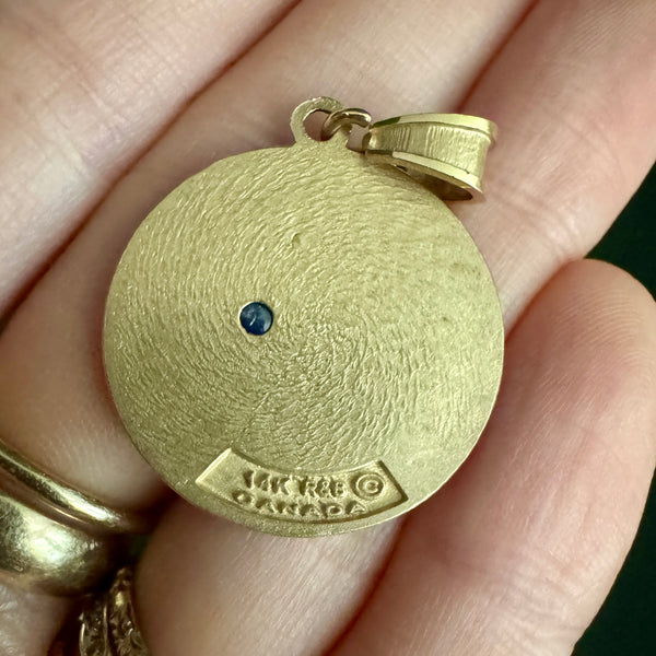 14kt Gold Taurus Talisman Pendant