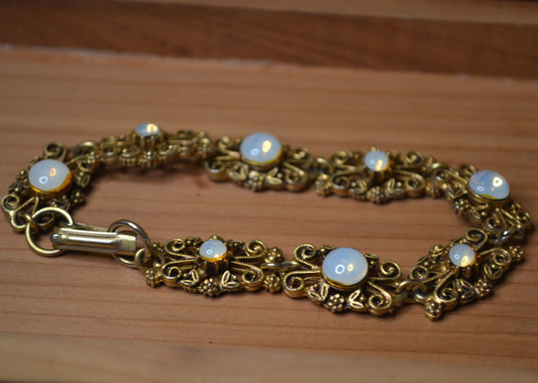 Vintage Faux Opal Drop Bracelet