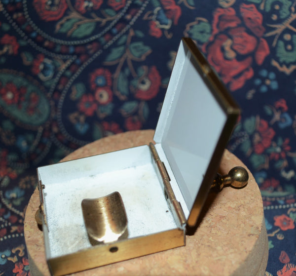 Vintage Pocket Ashtray with Floral Design