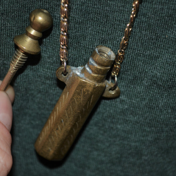 OLD Vintage Snuff/Poison Necklace