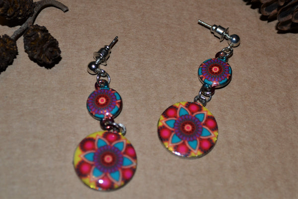 Vintage Hippie Dangle Earrings