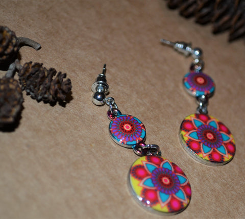Vintage Hippie Dangle Earrings