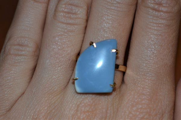 Handmade Ring with Celestite Stone