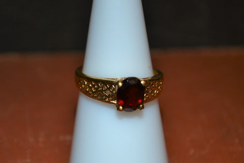 Vintage Filigree Ruby Ring