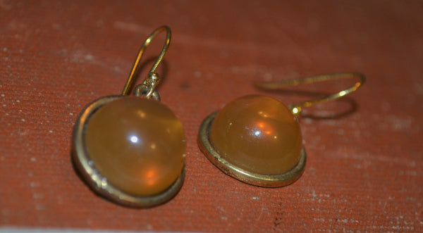 Vintage Honey Amber Earrings