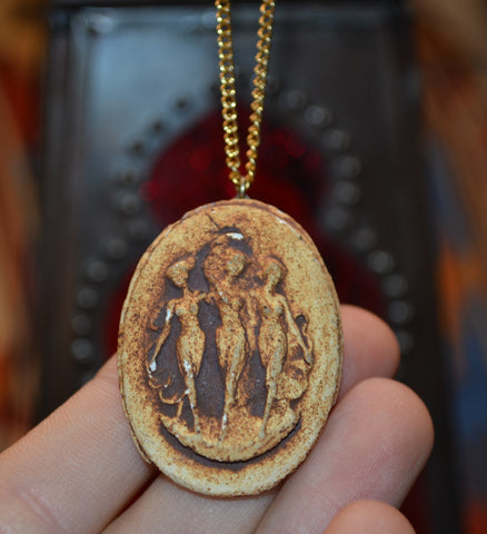 Vintage/Possibly Antique Goddess Necklace