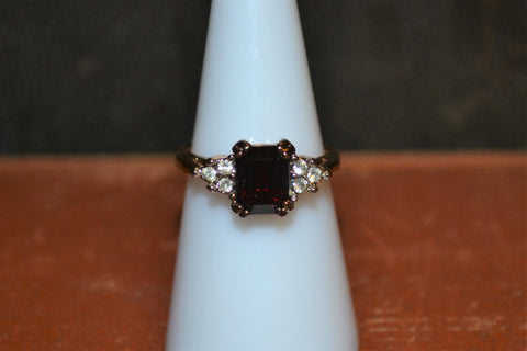 Unmarked Deep Ruby Ring