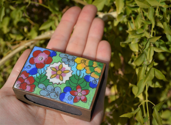 Floral Boho Vintage Match Case