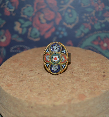 Vintage Italian Mosaic Ring