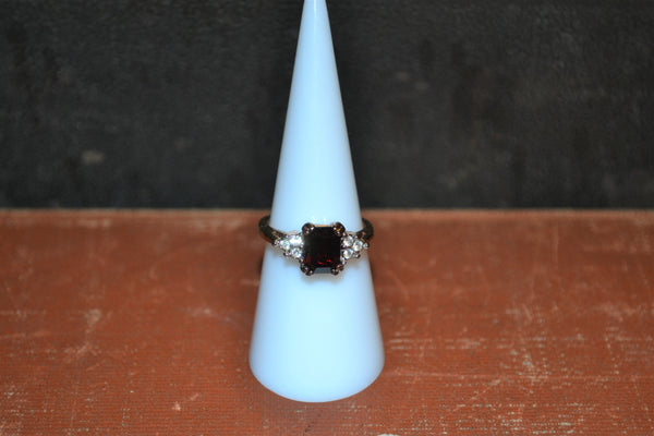Unmarked Deep Ruby Ring