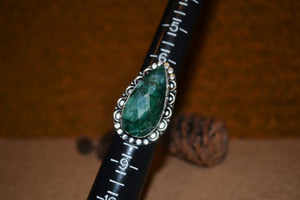 Unique Amazonite Teardrop Ring
