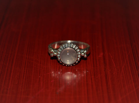 Vintage Moonstone 925 Silver Ring