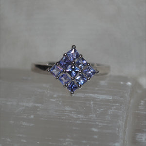 Sterling Silver Tanzanite Ring (1.2ct)