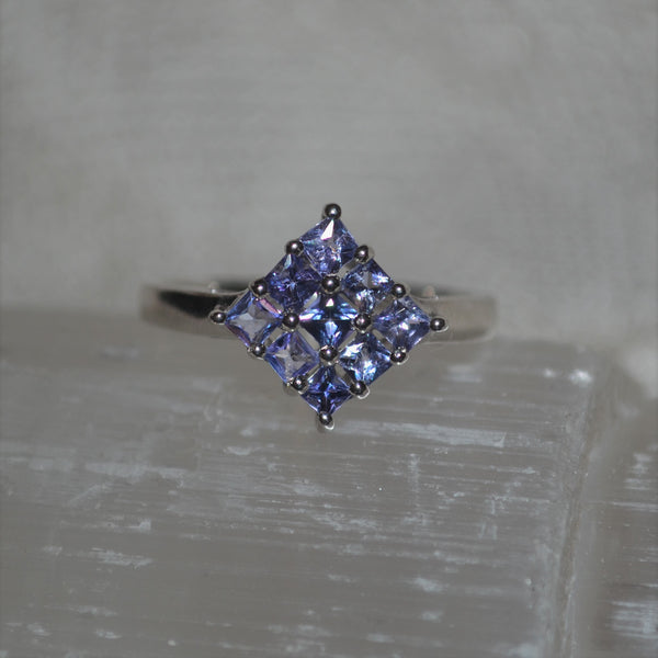 Sterling Silver Tanzanite Ring (1.2ct)
