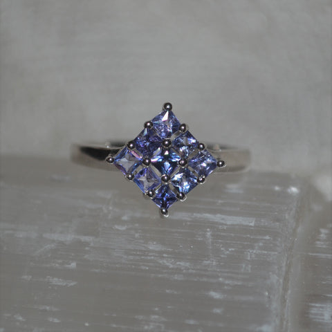 Sterling Silver Tanzanite Ring (1.2ct)