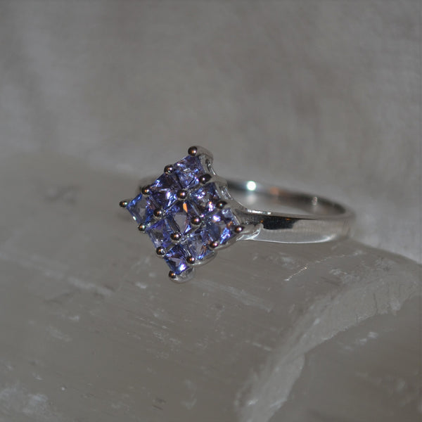Sterling Silver Tanzanite Ring (1.2ct)