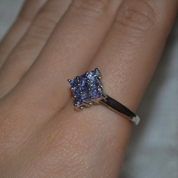 Sterling Silver Tanzanite Ring (1.2ct)