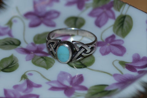 Vintage Turquoise Sterling Silver Ring