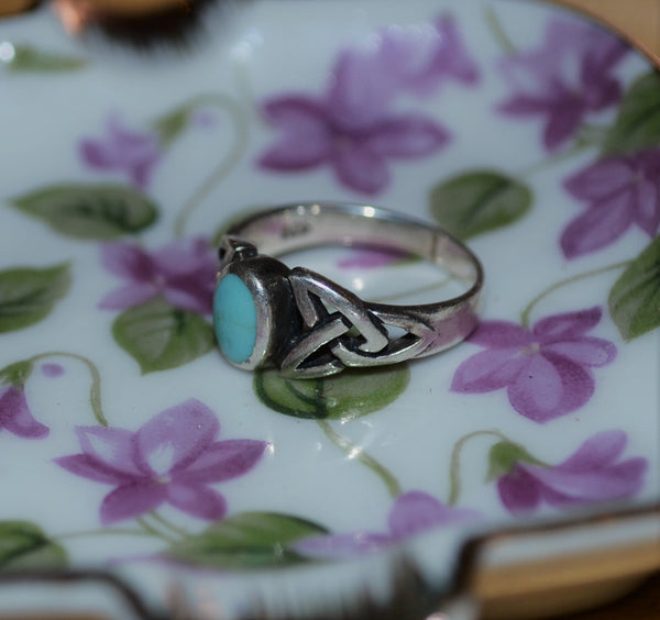 Vintage Turquoise Sterling Silver Ring
