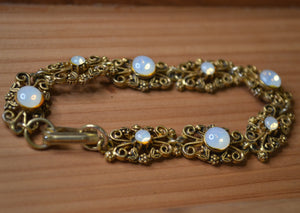 Vintage Faux Opal Drop Bracelet
