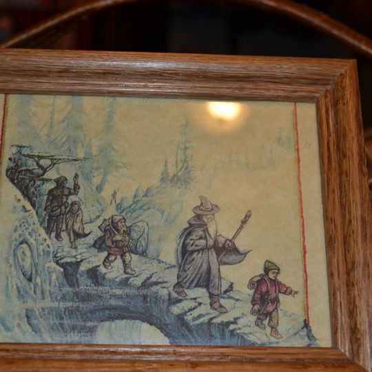 Framed 'The Hobbit' Illustration
