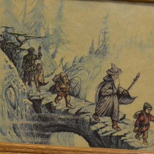 Framed 'The Hobbit' Illustration