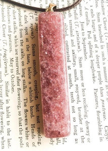 Genuine Natural Strawberry Quartz Necklace