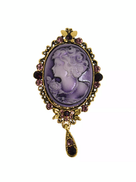 Vintage Victorian Lady Cameo Pendant/Pin
