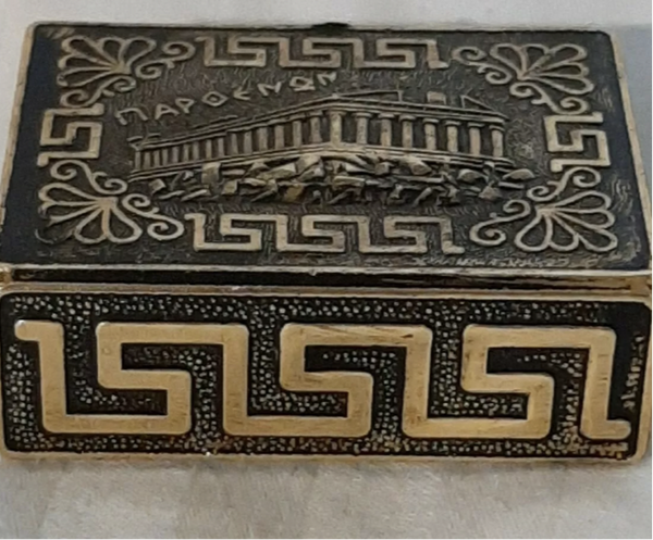 Vintage Greek Match Case