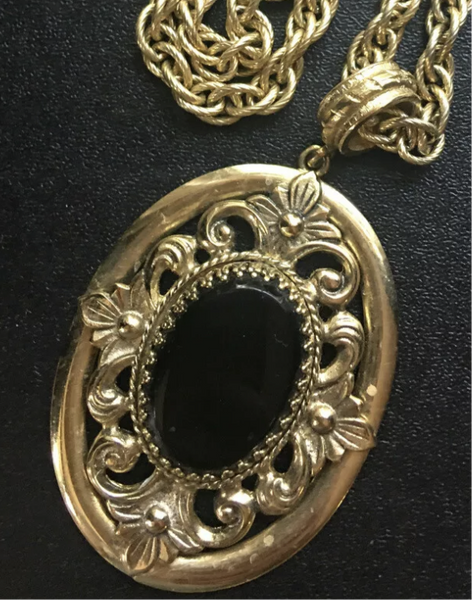Vintage Whiting and Davis Stamped Necklace