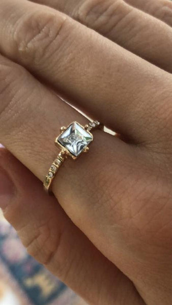 Vintage Aquamarine Unmarked Ring