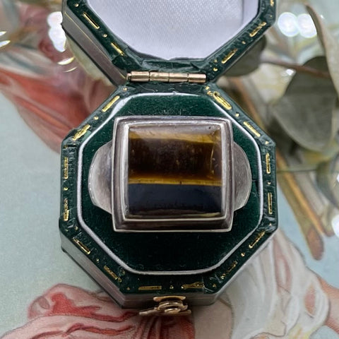 Vintage Unisex Tigers Eye Ring