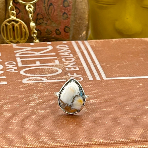 Arizona Mohave Turquoise (10.8ct) Sterling Silver Ring