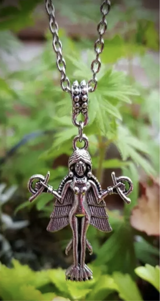 Goddess Fairy Silver Tone Necklace