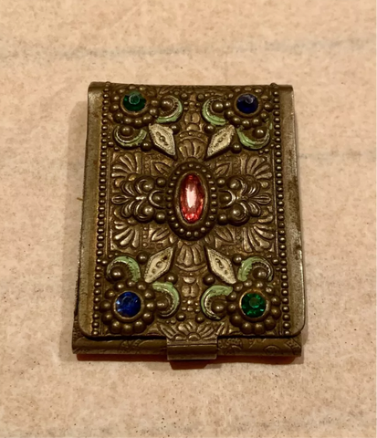 Engraved Vintage Match Holder Case