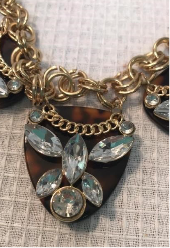 Vintage Rhinestone Cocktail Necklace