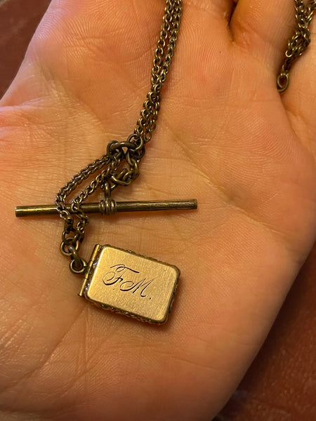 Antique Gold Filled Victorian Locket on Chain