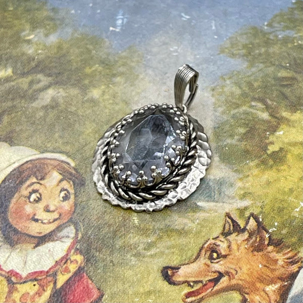 Vintage Pale Amethyst Glass Pendant