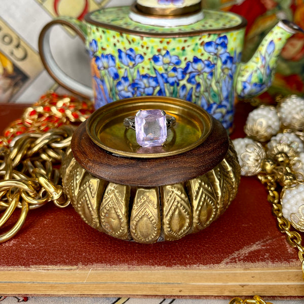 1970’s Silver Prong Set Pale Amethyst Ring