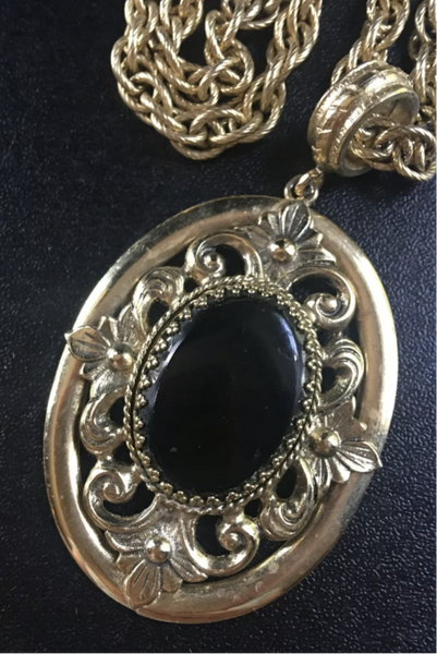 Vintage Whiting and Davis Stamped Necklace